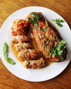 Постные овощные голубцы