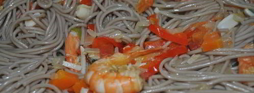 гречневая лапша с морепродуктами. Шаг 7