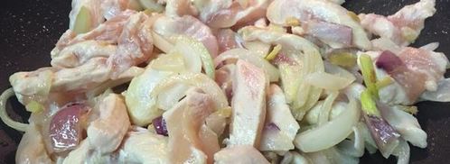 гречневая лапша соба с курицей и овощами. Шаг 9