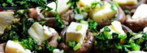 фаршированные грибы с сыром бри. Шаг 13