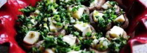 фаршированные грибы с сыром бри. Шаг 14