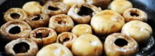 фаршированные грибы с сыром бри. Шаг 7