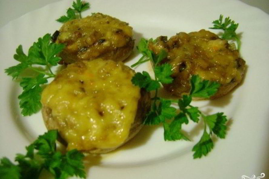 Рецепт фаршированных шампиньонов в мультиварке