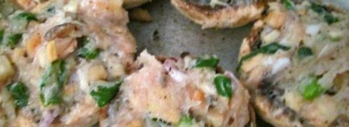 фаршированные шампиньоны. Шаг 3