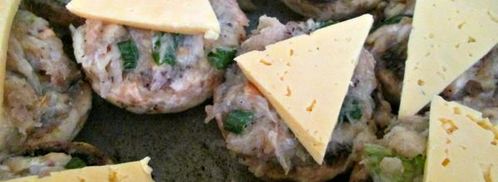 фаршированные шампиньоны. Шаг 4