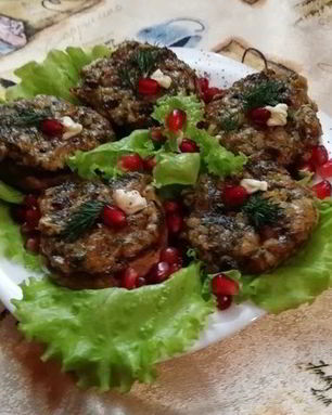 Фаршированные шляпки шампиньонов