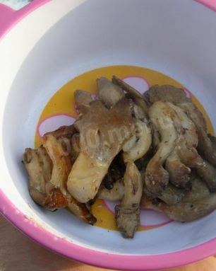 Грибы на гриле