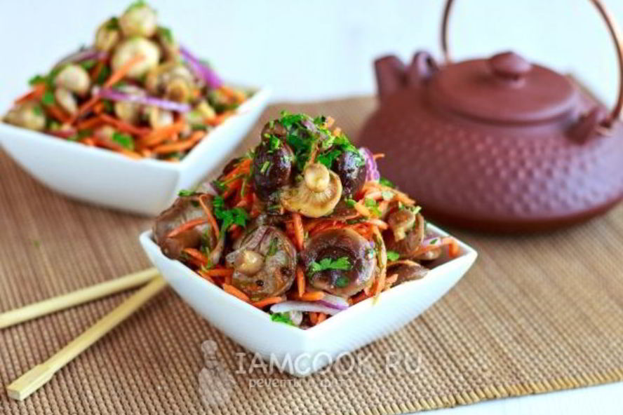 Рецепт грибов по-корейски