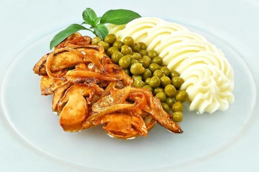 Рецепт грибов под винным соусом