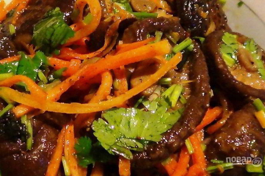 Рецепт грибов шиитаке по-корейски