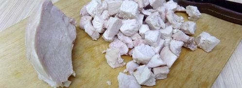 грибы в горшочках с сыром луком курицей. Шаг 5