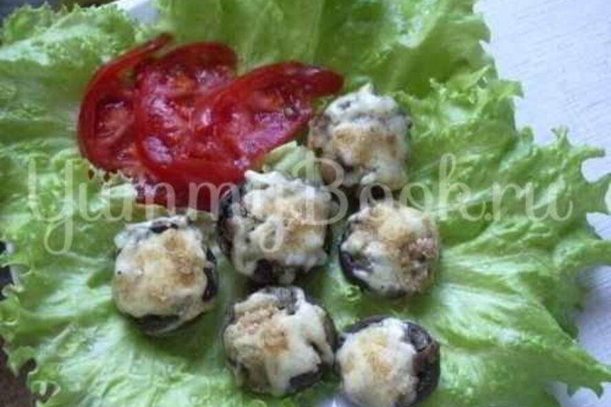 Рецепт грибов запеченных в духовке под сыром