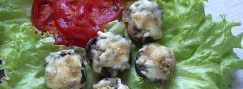 грибы запеченные в духовке под сыром. Шаг 23