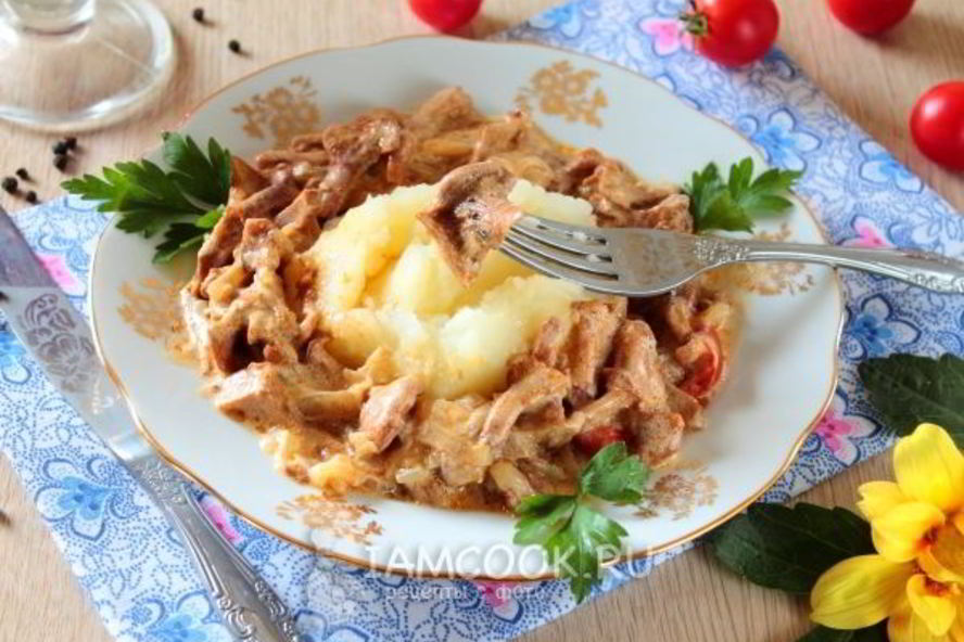 Рецепт лисичек жареных в сметан