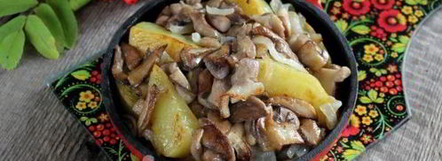 маслята жареные с картошкой. Шаг 12