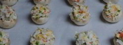 шампиньоны фаршированные крабовыми палочками. Шаг 6