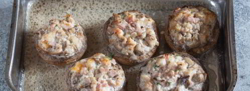 шампиньоны, фаршированные креветками. Шаг 7