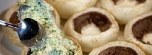 шампиньоны, фаршированные курицей и сыром. Шаг 12