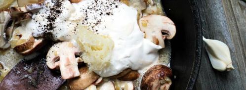 шампиньоны королевские в сметанном соусе. Шаг 5