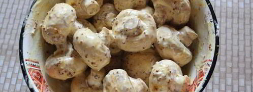 шампиньоны на мангале. Шаг 4