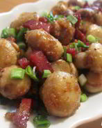 Шампиньоны с чесноком