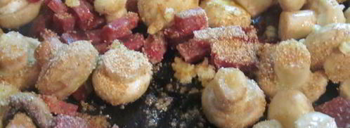 шампиньоны с чесноком. Шаг 3