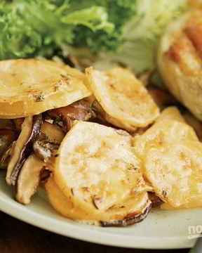 Шампиньоны с картошкой в духовке