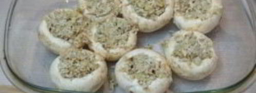 запеченные грибы с фаршем в духовке. Шаг 6