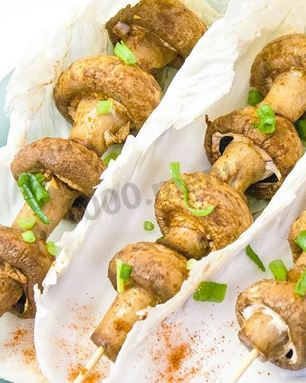 Запеченные грибы за 15 мин