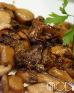 Жареные белые грибы