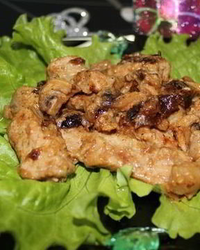 Жареные грибы со свининой