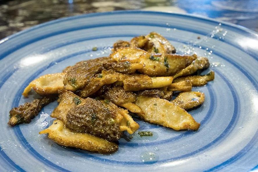 Рецепт жареных сморчков