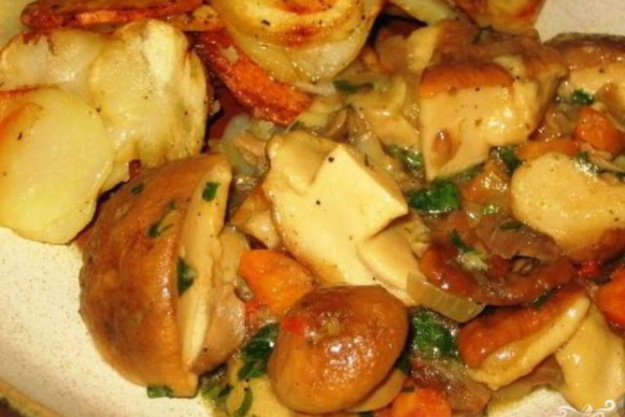 Рецепт гуляша из белых грибов