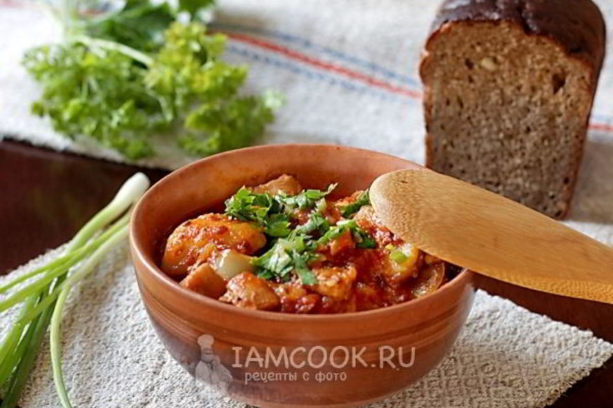 Рецепт гуляша из куриного филе