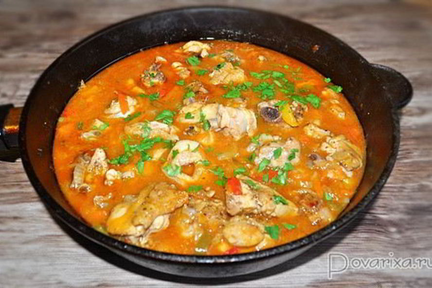 Рецепт гуляша из курицы