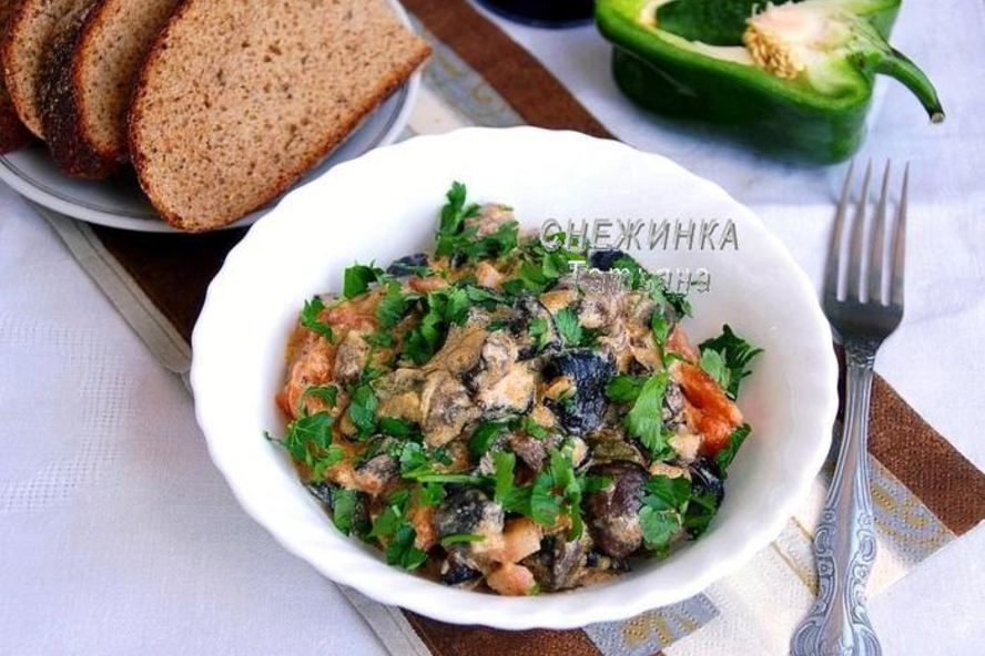 Рецепт гуляша из лесных грибов