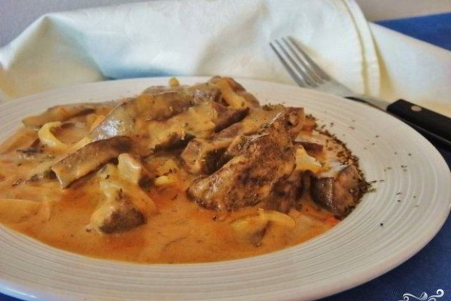 Рецепт гуляша из печени говяжьей