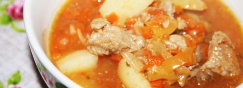 суп-гуляш с индейкой. Шаг 8