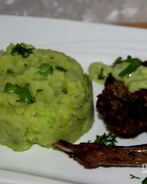 Картофельное пюре с горошком