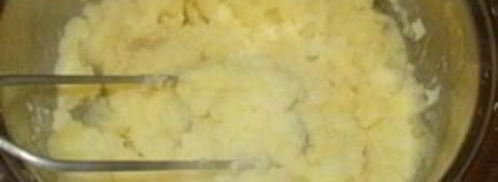 картофельное пюре с горошком. Шаг 3