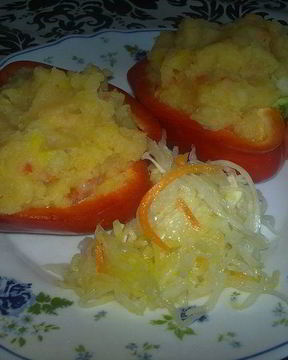 Картофельное пюре с перцами