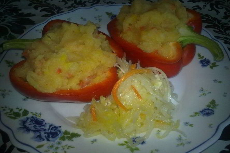 Рецепт картофельного пюре с перцами