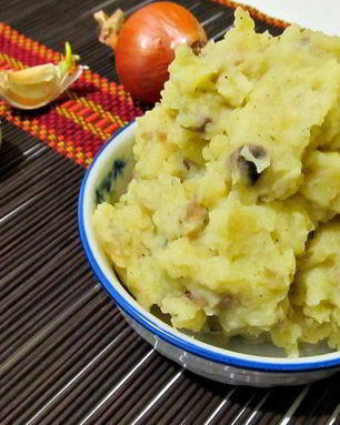 Картофельное пюре с шампиньонами