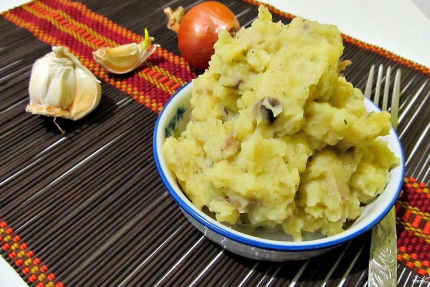 Рецепт картофельного пюре с шампиньонами