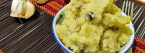 картофельное пюре с шампиньонами. Шаг 4