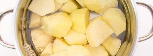 картофельное пюре со шпинатом и чесноком. Шаг 3