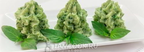 картофельное пюре со шпинатом и чесноком. Шаг 11