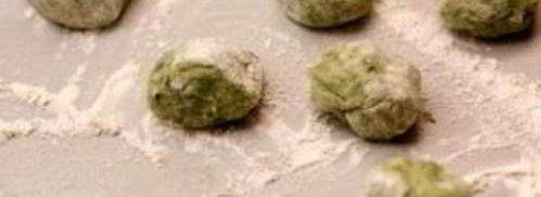 картофельные клецки со шпинатом. Шаг 3