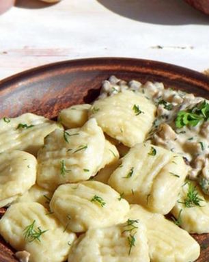 Картофельные ньокки с грибным соусом