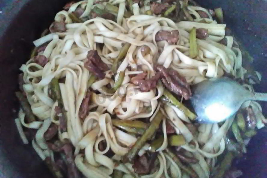 Рецепт китайской лапши с говядиной в соусе терияки